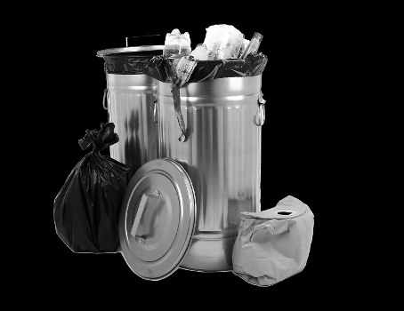 Sorting different types of builders waste